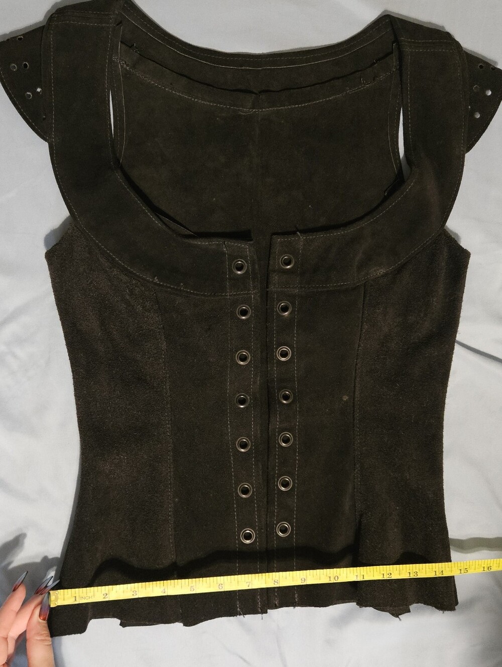 Leather Corset Vest - Picture 6 of 13